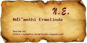 Némethi Ermelinda névjegykártya